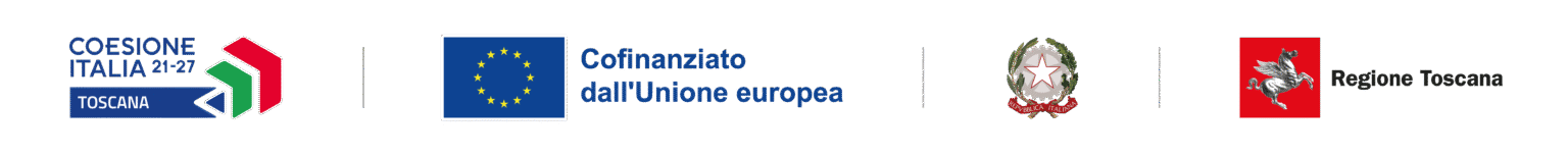 Loghi Coesione Italia 21-27, Unione Europea, Repubblica Italiana, Regione Toscana